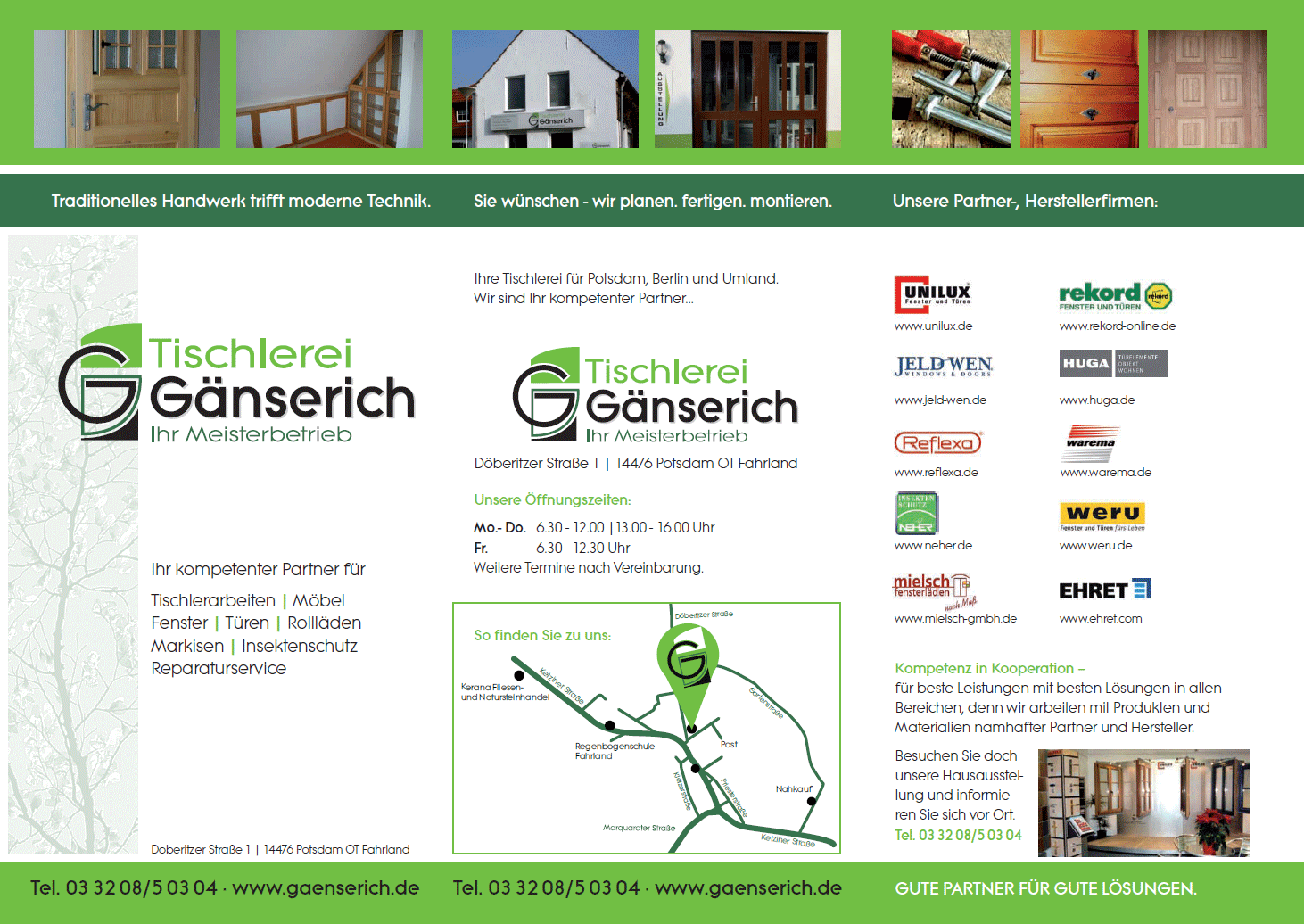 Tischlerei Gänserich GbR - Potsdam - Berlin - Brandenburg